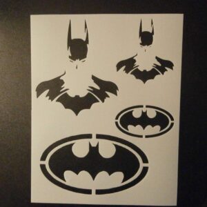 Batman Dark Knight Custom Stencil - Unleash Your Heroic Artistry - DIY Art Crafts Wall Stencils DIYStencils Decorative Templates Reusable Stencils for Crafts Art Drawing Painting Supplies