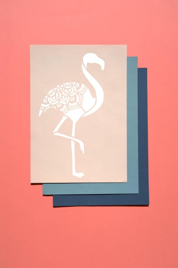 Reusable Flamingo Stencil for Painting and Crafts - Detailed and Beautiful Mylar Design for Wall Decorations, Furniture, Clothing for DIY Projects - Image 3