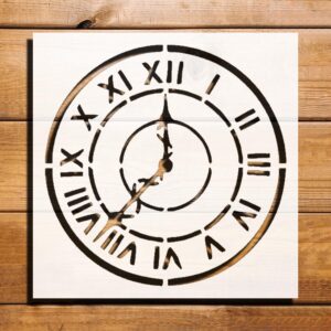 Watch Sign Stencil for Painting, Plastic Reusable 5.5x5.5 inch – Ideal for DIY Crafts, Scrapbooking, and Home Decor
