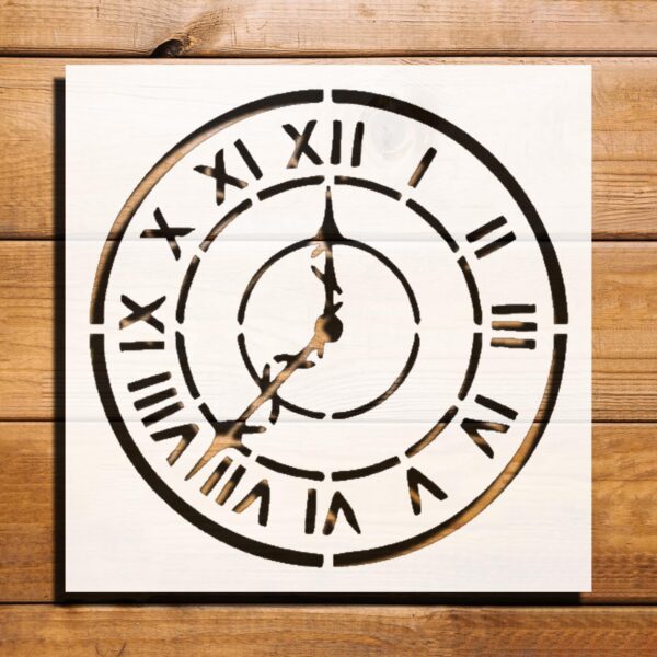 Watch Sign Stencil for Painting, Plastic Reusable 5.5x5.5 inch – Ideal for DIY Crafts, Scrapbooking, and Home Decor