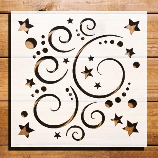Star Pattern Stencil for Painting – Plastic Reusable 5.5" L x 5.5" W