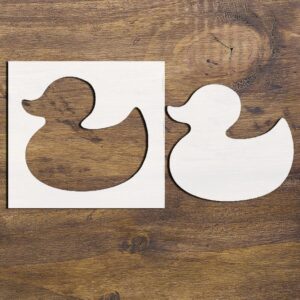 Rubber Duck Reusable Mylar Stencil for Painting – Ideal for Art, Crafts, Scrapbooking, and Painting on Walls, Wood, and Glass