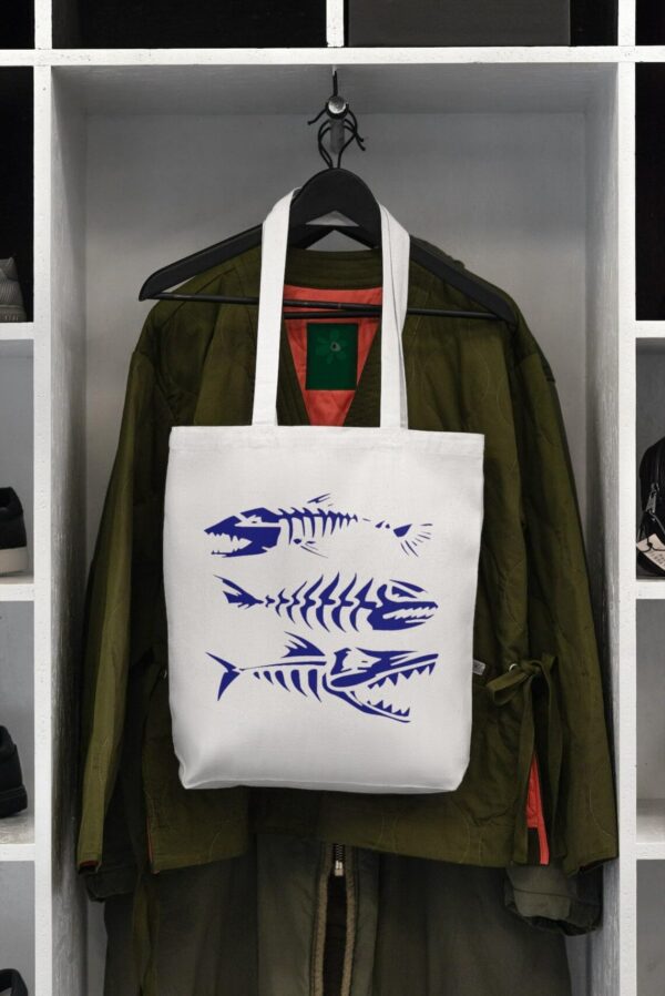 Fish Skeleton Stencil – Reusable Aggressive Fishbone Designs for DIY Fishing Gear, Horror Marine Art, Tattoo Style Crafts & Edgy Ocean Decor - Image 5