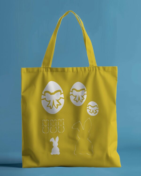 Reusable Easter Egg & Bunny Stencil - Custom Holiday Design for Festive Crafts - Image 4