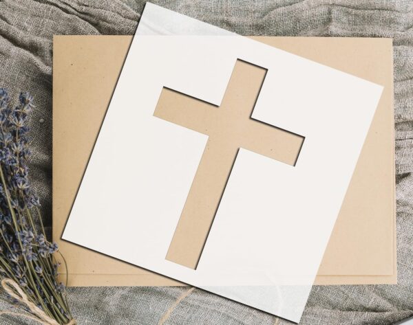 Cross Stencil for Painting, Reusable – Ideal for Religious Crafting, Art Projects, and Home Decor - Image 3