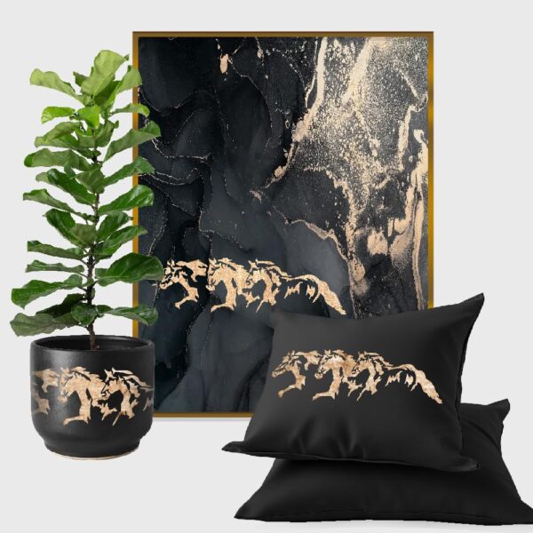 Three Horses Running Stencil – Reusable Template for Painting, Home Decor, Crafts, and DIY Projects - Image 2