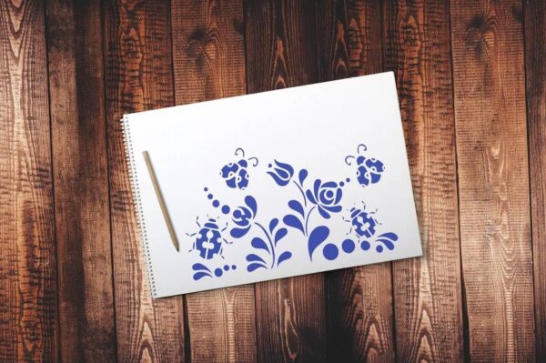 Enchanting Ladybug Stencil Kit for Imaginative Drawing Fun Create Magical Art and Designs - Image 3