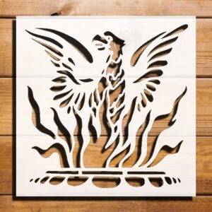 Mythical Creature Stencil for Painting, Plastic Reusable 5.5" x 5.5" - Ideal for Arts and Crafts, Scrapbooking, DIY Projects