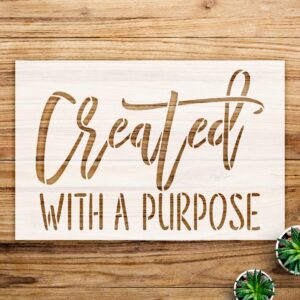 Faith Stencil Pattern for Wood Signs and Home Decor, Reusable Mylar Template, Inspirational Design for DIY Projects and Crafting - Size A1 ()