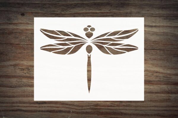 Dragonfly Stencil - Lifelike Detail, Reusable Mylar Stencils for Painting Crafts & Decorations LIONX