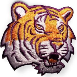 Patch Lo St Tigers Patch Tiger Patch 3'' x 3'' for DIY Iron on Clothes Jacket Jeans Self-Expression Patch DIY Fashion Enhancement Easy Application Patch