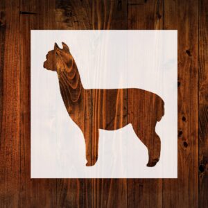 Alpaca Style Design Stencil, 4-Inch, Reusable Mylar Cutout for Sign Art, Crafts & DIY Projects