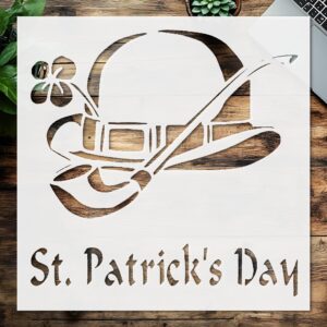 Stencil St.Patrick's Day, Plastic Reusable, Reusable Plastic, L x W, for DIY Crafts and Home Decor