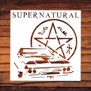 Supernatural Impala Stencil - Cruise into The World of Supernatural with an -inch Stencil