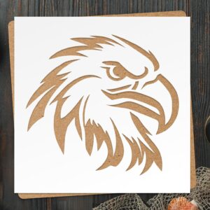 Eagle Stencil () – Reusable DIY Stencil for Painting on Wood, Canvas, Fabric, Walls & Furniture – Home Decor & Craft Template