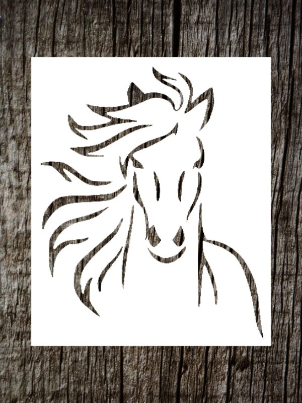 Horse Logo Stencil Arts and Crafts Material Scrapbooking for Airbrush Painting Drawing and More Reusable Stencil STENCILAIR