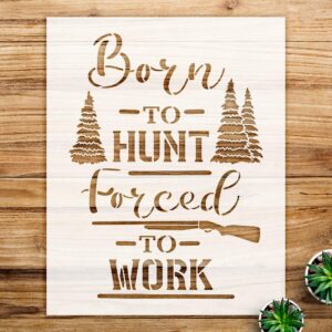 Hunting Stencil Pattern for Wood and Home Decor, DIY Nature Inspired Design, Perfect for Crafting and Painting Projects - Size A1 ()