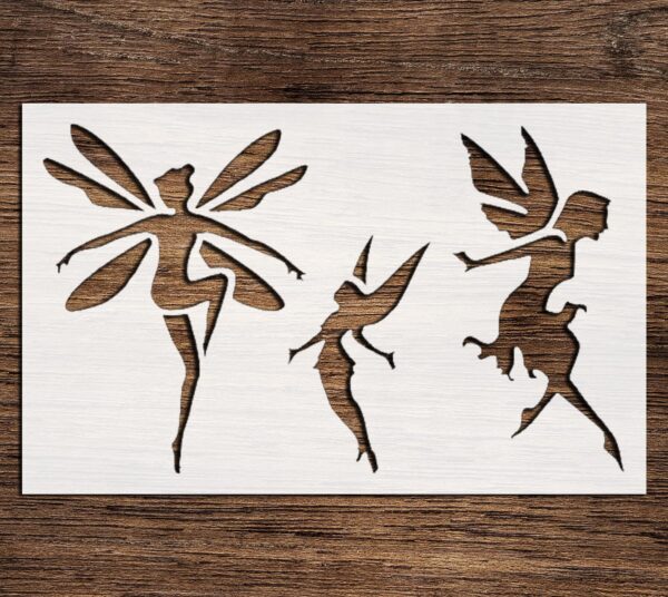 Stencil Fairies Flight, Plastic Reusable