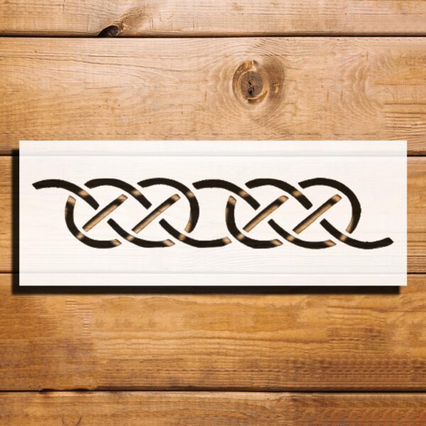 Celtic Knot Stencil for Painting - Reusable 8 x 3 inches