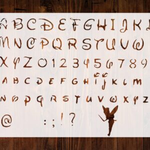 Cartoon Alphabet Letters Font Stencil, for Art, Crafts & DIY Projects