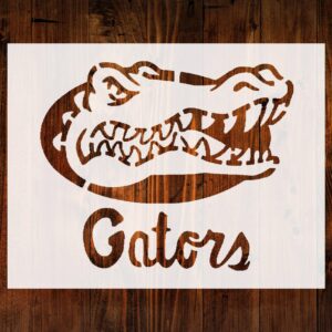 STENCILAIR Florida Gators Custom Stencil, 11"" x 8.5"" for Fan Art, Crafts & DIY Projects