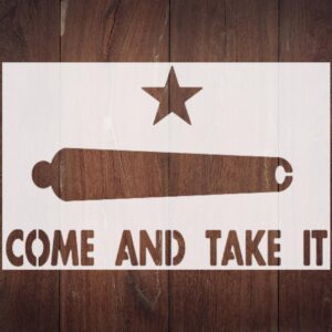 TX Come and Take It Cannon Star, Stencil