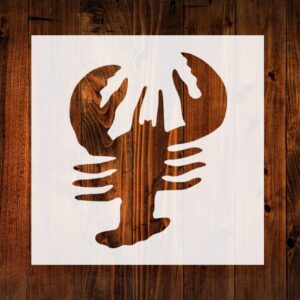 Crawfish Style Design Stencil, 4-Inch, Reusable Mylar Cutout for Art, Crafts & DIY Projects
