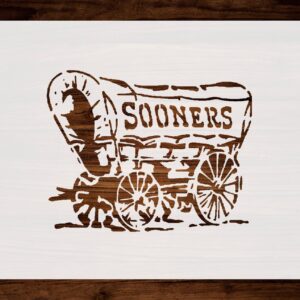 Ok Lahoma Soo ners Custom Stencil, Reusable & Sturdy, , Ideal for Fan Art, Crafts & Decorations
