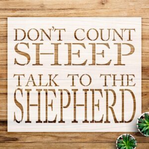 Shepherd Stencil Pattern for Walls and Crafts, Reusable Mylar Template, Ideal for Home Decor and Artistic Projects - Size A1 ()