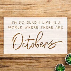 Fall Stencil Pattern for Walls and Crafts, Rustic Farmhouse Design, Perfect for DIY Home Decor and Seasonal Projects - Size A4 ()