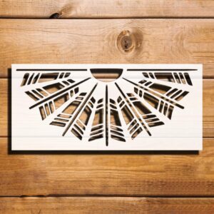 Arrows Pattern Stencil for Painting, Reusable Plastic Stencil - 5x11 Inch Ideal for Home Decor, Scrapbooking, and Art