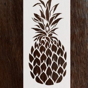 Reusable Pineapple Stencil for Walls and Crafts - Laser-Cut on Food-Safe Mylar - Limitless Possibilities for DIY Projects LIONX