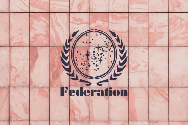 Star Federation Stencil - Explore Galactic Vibes, , for Cosmic Art and Sci-Fi Enthusiasts - Image 4