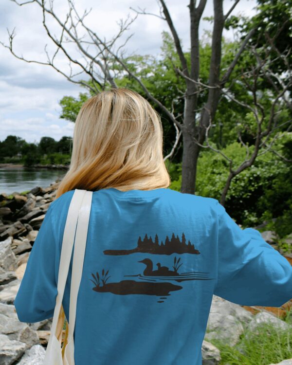 Loon Lake Scene Stencil – Reusable Nature Template for Painting on Wood, Canvas, Fabric, Walls, and Rustic Cabin Décor Projects - Image 4