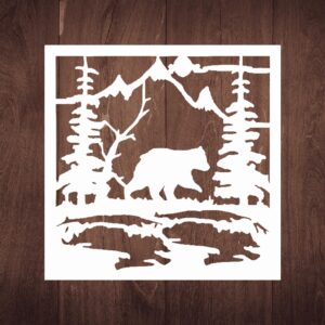 Unleash The Wild Spirit! Create Majestic DIY Projects with Our Bear Stencil - of Wildlife Magic