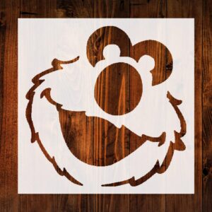STENCILAIR El mo Custom Cut Stencil, for Art, DIY Projects, Scrapbooking & Wall Painting
