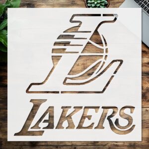 Custom Basketball Stencil - DIY Art & Crafts, Reusable Wall Templates, Decorative Drawing Painting Supplies for Home Decor