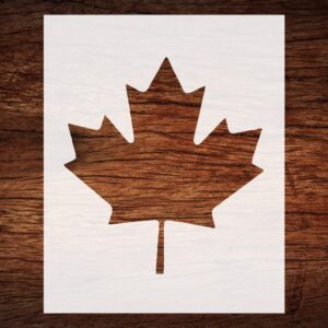 Reusable Canadian Maple Leaf Stencil - Custom Patriotic Design for Crafting Canadian Pride