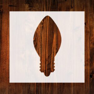 Christmas Light Bulb Stencil, 4-Inch, Beautiful Design, Quality Reusable Stencil for Painting, Crafts, and Decor, Ideal for Walls, Fabric & Furniture, Recyclable DIY Tool