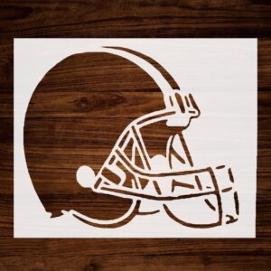 Football Helmet Stencil, , Perfect for Sports Themed Art & Crafts, Reusable & Durable