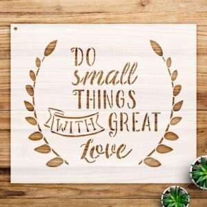 Do Things Word Art Stencil for Walls and Crafts, Reusable Mylar Template, Inspirational Design for Home Decor and Creative Projects - Size A1 ()