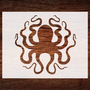 Reusable Octopus Cthulhu Squid Stencil - Durable, Versatile Crafting Tool