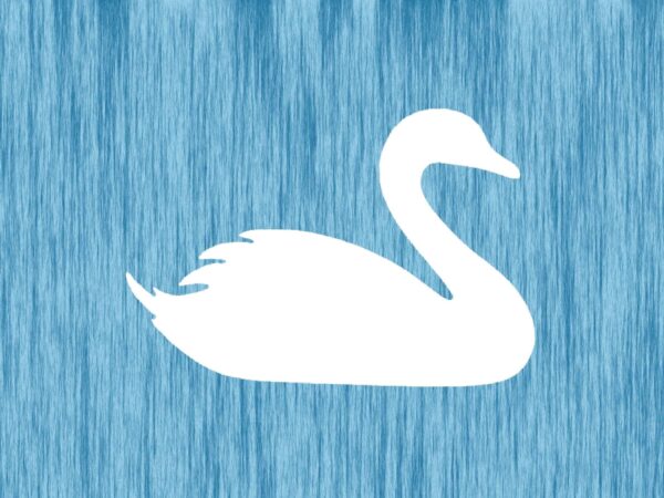 Swan Style Design Stencil, 4-Inch, Reusable Mylar Cutout for Sign Art, Crafts & DIY Projects - Image 2