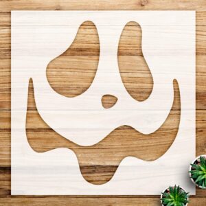 Jack o Lantern Face Silhouette Stencil – Reusable Mylar Template for DIY Halloween Crafts, Pumpkin Painting, Wood Signs & Spooky Decor - Size A3 ()