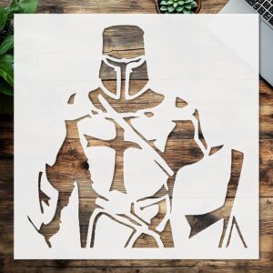 Stencil Knight, Plastic Reusable, Reusable Plastic, L x W, for DIY Crafts and Home Decor