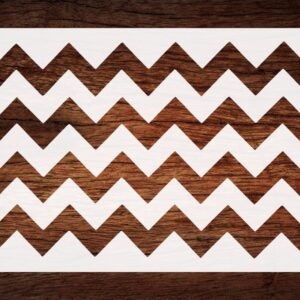 Reusable Chevron Lines/Pattern Stencil - Custom, Modern Design for Trendy Crafts