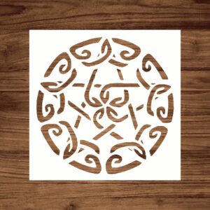 Craft Magic with Our Wiccan Pagan Witchcraft Stencil - for Enchanting DIY Projects