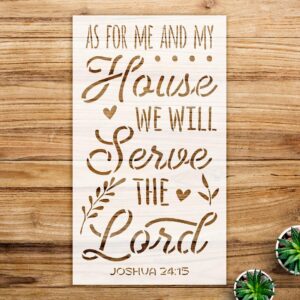 Faith Bible Verse Stencil for Home Decor and Crafts, Inspirational Design for Walls, Wood, and Furniture, Perfect for DIY Projects and Enhancing Your Living Space - Size A2 ()