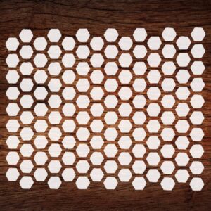 Reusable Honeycomb Pattern Stencil - Custom Beehive Design for Nature-Inspired Crafts