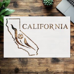 Stencil California, Plastic Reusable, Reusable Plastic, L x W, for DIY Crafts and Home Decor